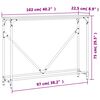 vidaXL Table console chêne fumé 102x22,5x75 cm bois d'ingénierie