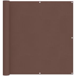 vidaXL &Eacute;cran de balcon Marron 110 x 400 cm Tissu Oxford