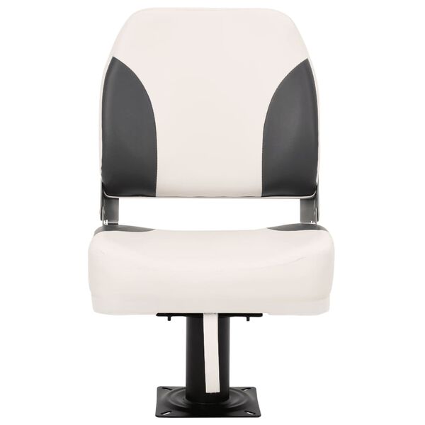 vidaXL Si&egrave;ge de bateau pliable 1 ensemble avec dossier bas et sangle de fixation