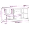 vidaXL Meuble TV Ch&ecirc;ne noir 99,5 x 35,5 x 48 cm Bois d'ing&eacute;nierie