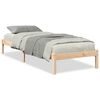 vidaXL Cadre de lit extra long sans matelas 90x210 cm bois massif pin