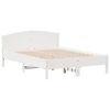 vidaXL Cadre de lit sans matelas blanc 160x200 cm bois de pin massif