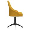 vidaXL Chaises pivotantes &agrave; manger lot de 2 Jaune Velours
