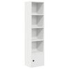 vidaXL Biblioth&egrave;que blanc 31x24x127 cm bois d'ing&eacute;nierie