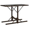 vidaXL Ensemble de bistro 3 pcs avec coussins marron r&eacute;sine tress&eacute;e