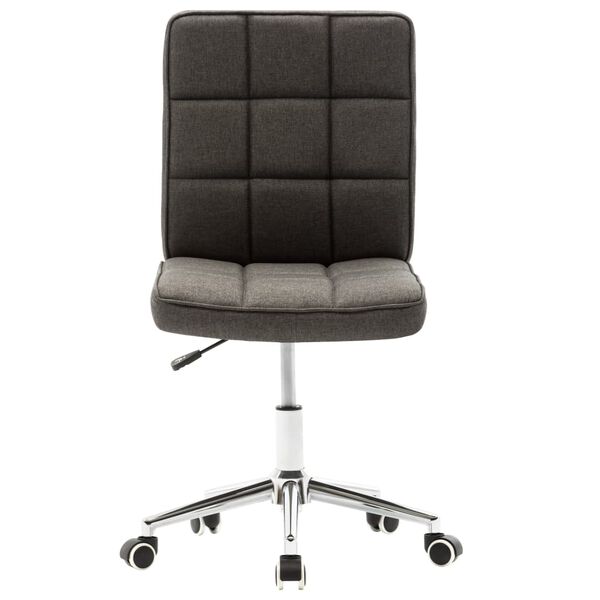 vidaXL Chaises &agrave; manger lot de 2 gris fonc&eacute; tissu