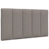 vidaXL Lit avec matelas Hanko taupe 80x200 cm tissu