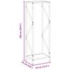 vidaXL Portant de bois chauffage vert olive 34x25x100 cm