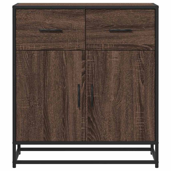 vidaXL Buffet ch&ecirc;ne marron 68x35x76 cm bois d'ing&eacute;nierie
