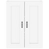 vidaXL Armoire murale suspendue Blanc brillant 69,5x32,5x90 cm