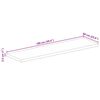 vidaXL Dessus de table 100x60x2,5cm rectangulaire bois massif d'acacia