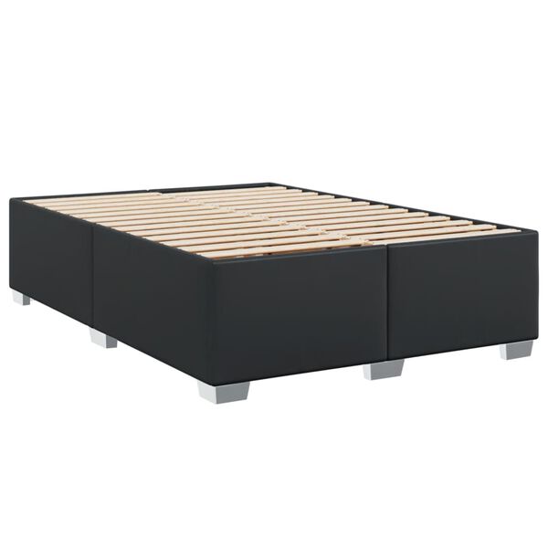 vidaXL Cadre de lit sans matelas noir 140x190 cm similicuir