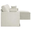 vidaXL Canap&eacute; Cr&egrave;me Dimensions globales: 228 x 134 x 80 cm (l x P x H)