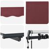 vidaXL Auvent r&eacute;tractable automatique bordeaux 500x300 cm