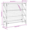 vidaXL &Eacute;tag&egrave;re &agrave; chaussures sonoma gris 90x30x85 cm bois d'ing&eacute;nierie