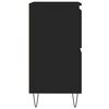 vidaXL Buffet Noir 60x35x70 cm Bois d'ing&eacute;nierie