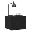 vidaXL Tables de chevet 2 pcs Noir 40x30x30 cm Bois d'ingénierie