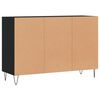 vidaXL Buffet noir 103,5x35x70 cm bois d'ing&eacute;nierie