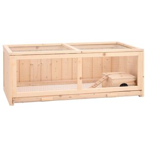 vidaXL Cage &agrave; hamster 104x52x38 cm bois massif de sapin