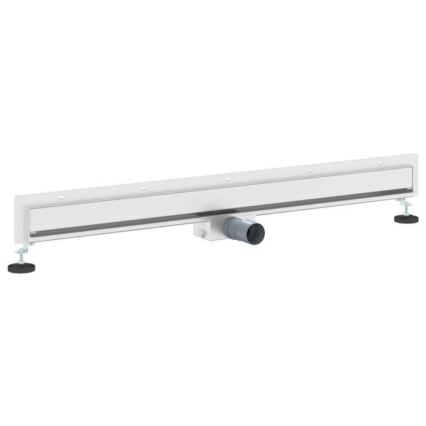 vidaXL Drain de Douche Mont&eacute; au Mur Argent&eacute; 100 cm Acier Inox 304