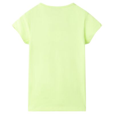 T-shirt pour enfants jaune fluo 92