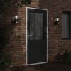 vidaXL Appliques murales d'ext&eacute;rieur et capteurs 2pcs acier inoxydable