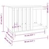 vidaXL Niche pour chien 90x60x67 cm Bois de pin massif