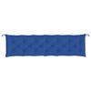 vidaXL Coussin de banc de jardin bleu 200x50x7 cm tissu oxford