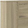 vidaXL Cabinet de T&ecirc;te de Lit avec LED Sonoma 160 x 16,5 x 103,5 cm