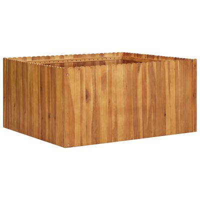 vidaXL Lit surélevé de jardin 100x100x50 cm Bois massif d'acacia