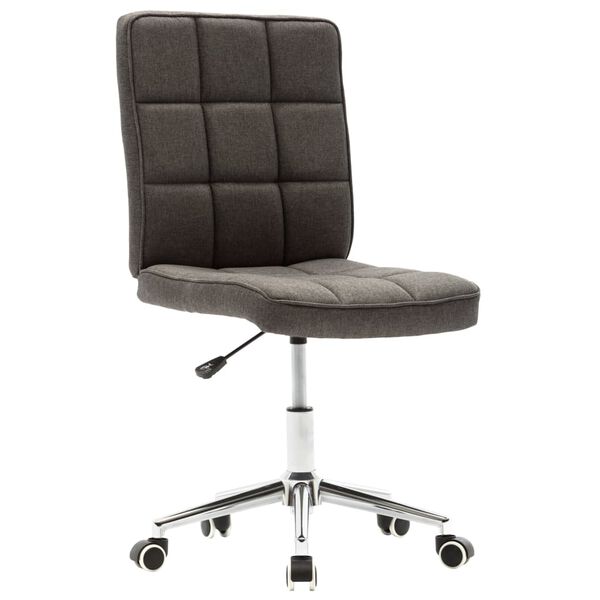 vidaXL Chaises &agrave; manger lot de 4 gris fonc&eacute; tissu