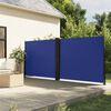 vidaXL Auvent lat&eacute;ral r&eacute;tractable bleu 160x1000 cm