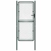 vidaXL Portail de jardin en acier vert 100 x 200 cm