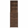vidaXL Haut Armoire Ch&ecirc;ne marron 40 x 41 x 135 cm Bois d'ing&eacute;nierie