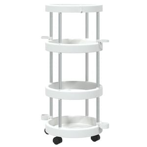 vidaXL Chariot de m&eacute;nage avec panier de rangement Aluminium