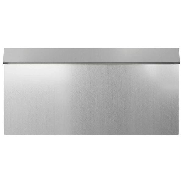 vidaXL Cl&ocirc;ture &agrave; escargots Argent 50 x 3,5 x 25 cm Acier galvanis&eacute;