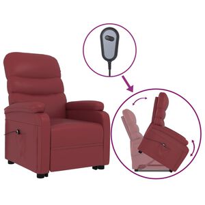 vidaXL Fauteuil Rouge bordeaux Similicuir