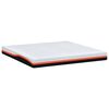 vidaXL Matelas Blanc et Noir 200 x 200 cm Tissu jacquard