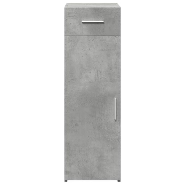 vidaXL Buffet gris béton 30x42,5x93 cm bois d'ingénierie