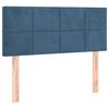 vidaXL Sommier &agrave; lattes de lit avec matelas Bleu fonc&eacute; 100x200 cm