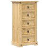 vidaXL Table de chevet Corona 53x39x103 cm bois de pin massif