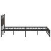vidaXL Cadre de lit en m&eacute;tal sans matelas ch&ecirc;ne marron 183x213 cm