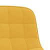 vidaXL Chaises &agrave; manger pivotantes lot de 2 jaune moutarde velours