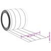 vidaXL Rideau de porte transparent 200 mmx1,6 mm 50 m PVC