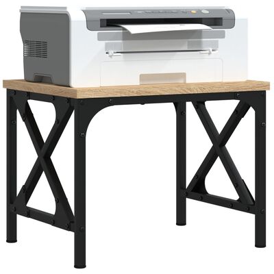 vidaXL Support d'imprimante chêne sonoma 40x30x31 cm bois d'ingénierie