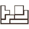 vidaXL &Eacute;tag&egrave;re murale ch&ecirc;ne marron 96x12x64 cm bois d'ing&eacute;nierie