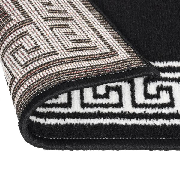 vidaXL Tapis BCF Noir avec motif 60x150 cm