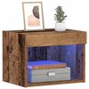 vidaXL Ensemble meuble TV avec LED 2 pcs Bois ancien 40 x 30 x 30 cm