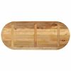 vidaXL Dessus de table 120x60x2,5cm ovale bois massif de manguier brut