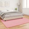 vidaXL Tapis en Fourrure Synth&eacute;tique de Lapin Olite Rose 140 x 200 cm